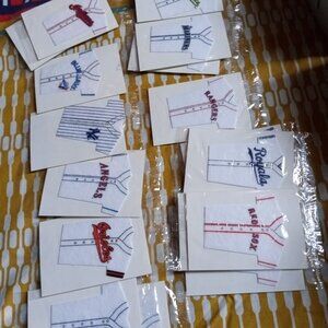 1200 x Baseball Team MBL Art Craft Supplies Toronto Bluejays New York Yankees